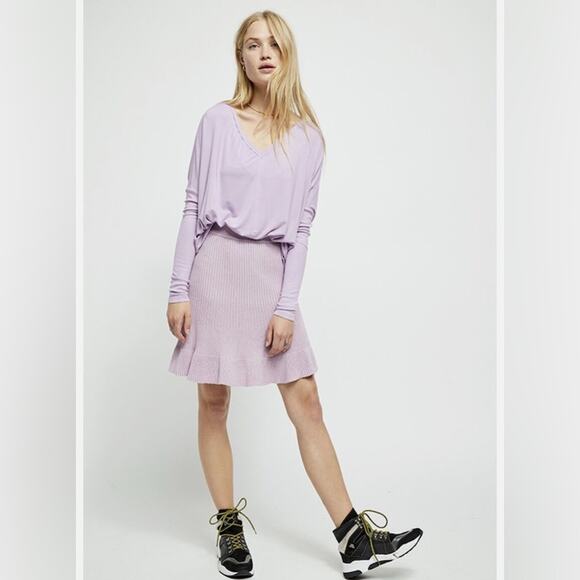 Free People Ruffle Knit Skirt - Picture 1 of 6